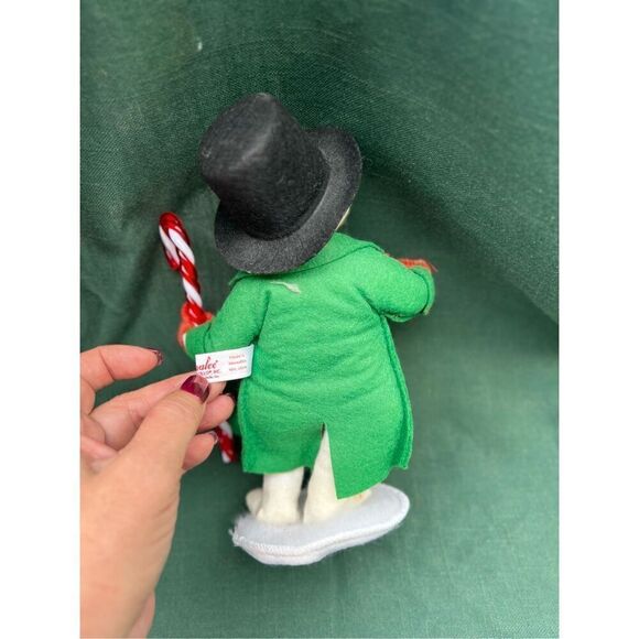 Annalee Snowy Gentlemen Snowman Holding Candy Cane 10" - Picture 6 of 7